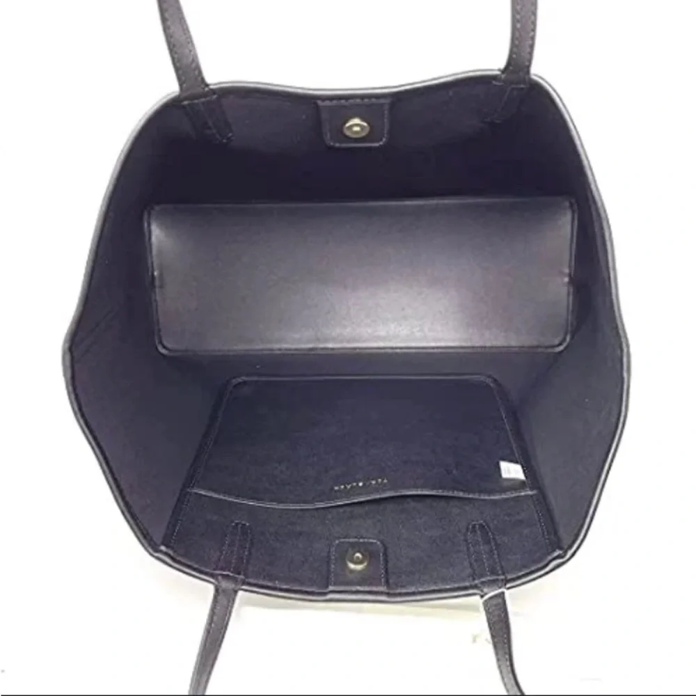 Tory Burch Black Geo logo tote
